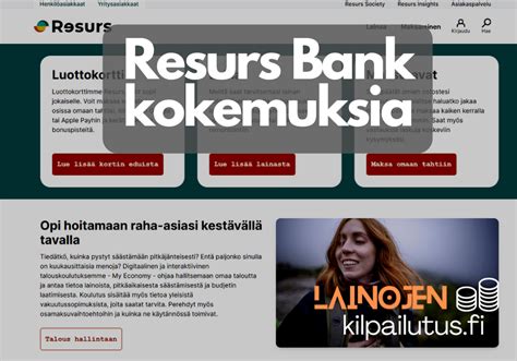 Resurs Bank Laina - Palvelu, Joka Tarjoaa Joustavat Lainavaihtoehdot Suomalaisille Asiakkaille